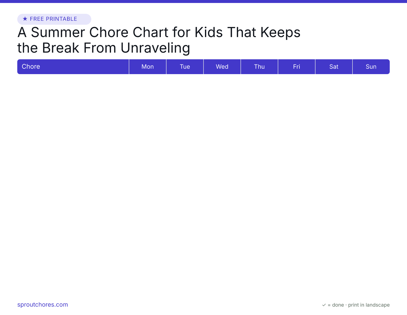 A Summer Chore Chart for Kids That Keeps the Break From Unraveling preview